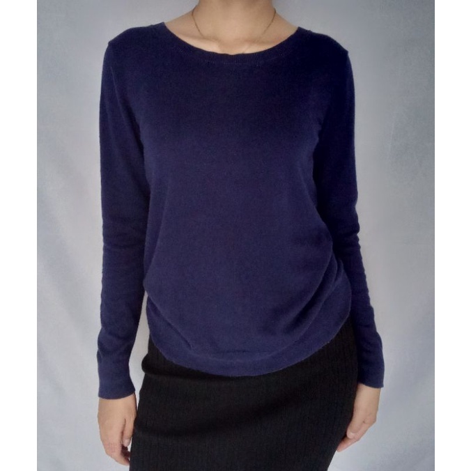 Atasan Gap Knit Sweater Navy