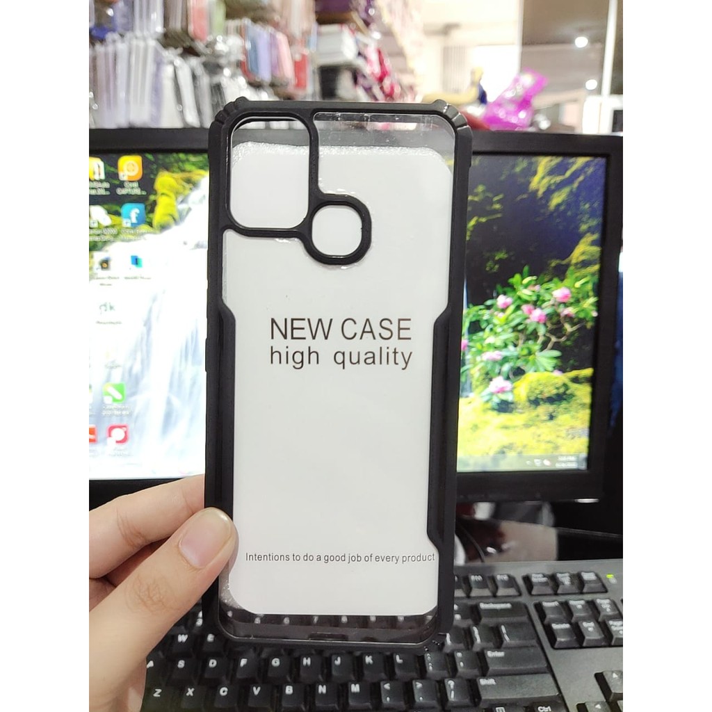 Anti Shocking Infinix Smart 5 Hot 10 Lite X657 6.6 Inch Hardcase List Hitam Acrylic Case