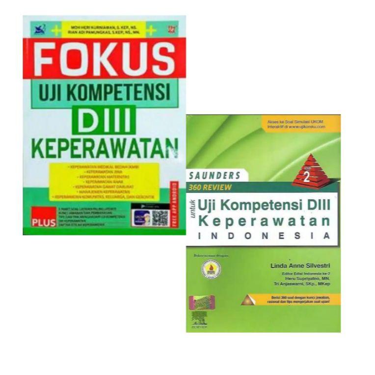 Diskon Promo Paket 2 buku Fokus uji kompetensi D3 keperawatan & uji kompetensi D3 keperawatan Indone