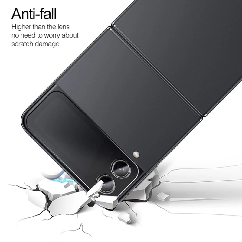 Pelindung Layar Tempered Glass HD Anti Gores Untuk Samsung Galaxy Z Flip 4