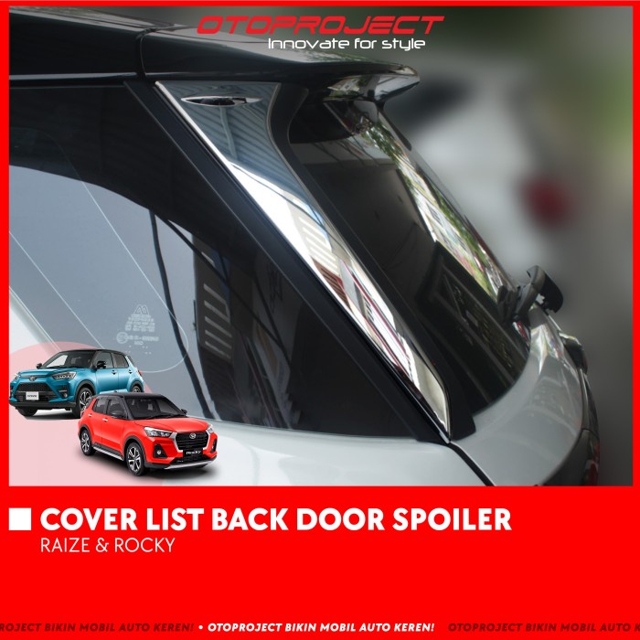 COVER LIST BACK DOOR SPOILER RAIZE / ROCKY - CARBON