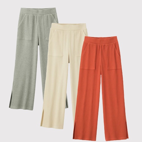 GU Kulot Wanita Ribslit Pants