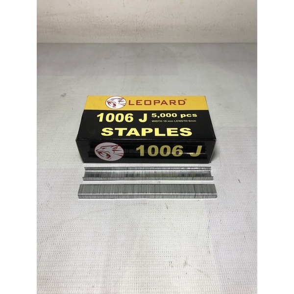 

isi staples tembak 1006 j leopard / isi staples tembak / refill staples gun / staples 1006 j leopard / isi staples tembak 6mm leopard