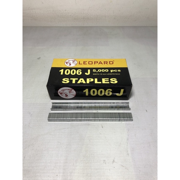 isi staples tembak 1006 j leopard / isi staples tembak / refill staples gun / staples 1006 j leopard / isi staples tembak 6mm leopard