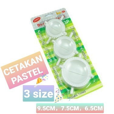 isi 3 pcs cetakan dumpling pastel mold alatbantu membuat gyosa pangsit maker