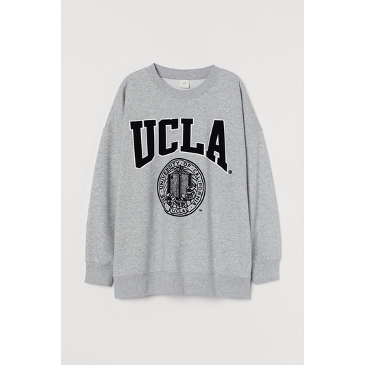 H&M CREWNECK UCLA GREY