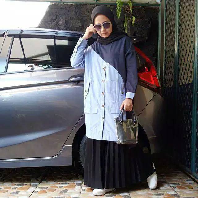 Tunik jumbo jeans denim