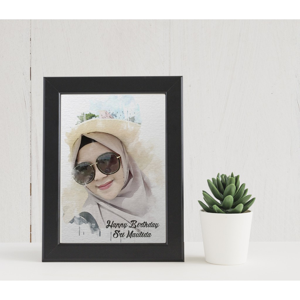 

JS Watercolor Art Kado Ulang tahun Wisuda 8R