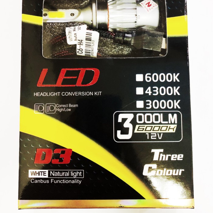 Turbo Led H4 Dotech 3 Warna