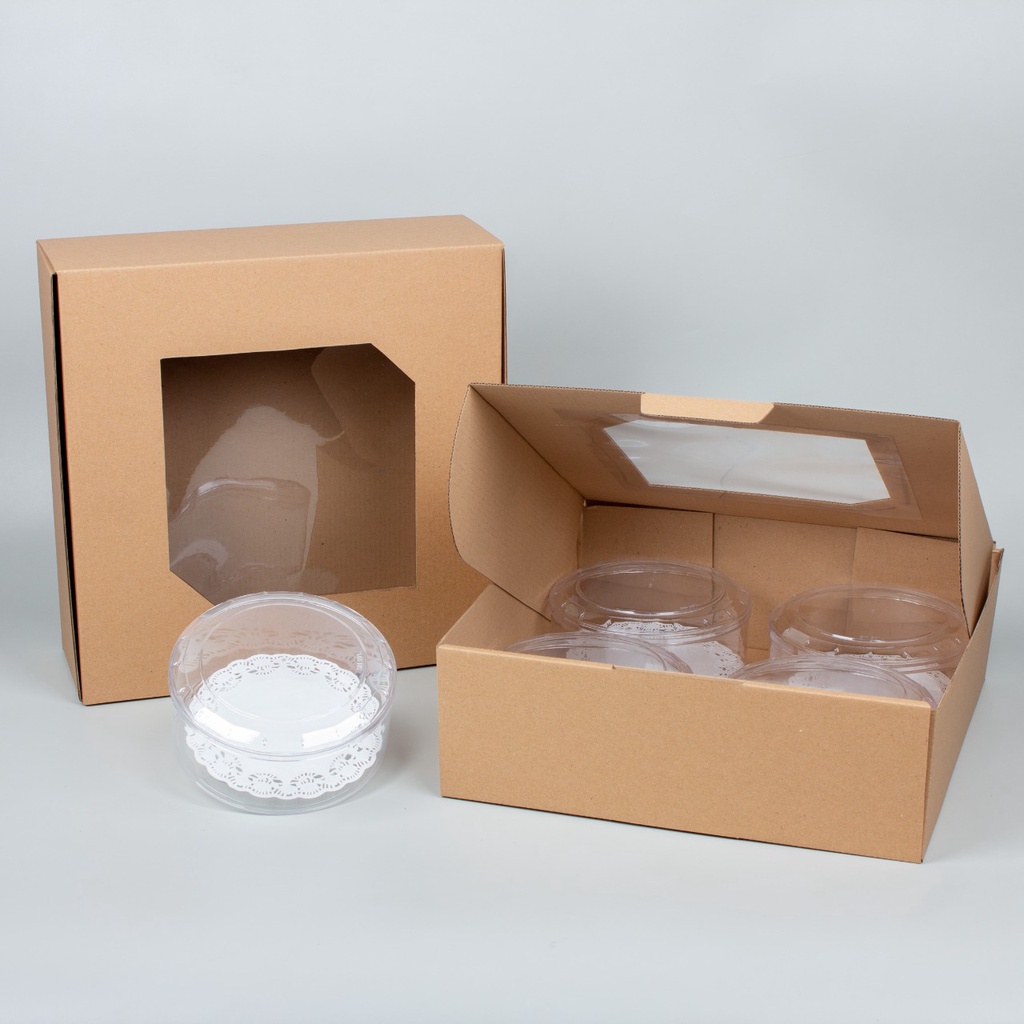 

Dus Mika Pizza Box Hampers Packaging Cake Box Window GiftBox Dus Toples Kuker 500gr Isi 4 Ukuran 30x30x10 cm (Isi 10pcs)