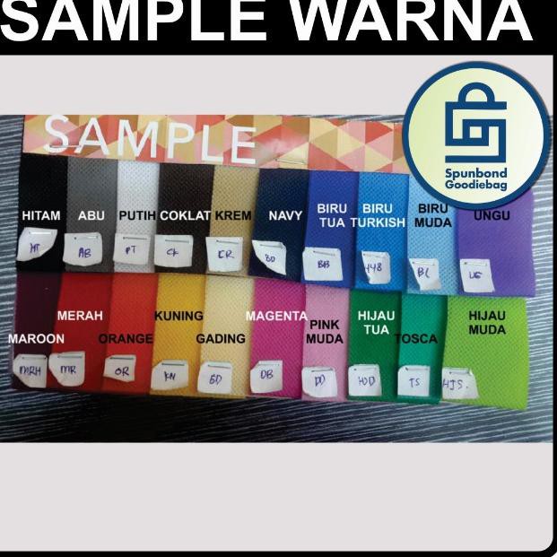 

V1ral lagiIsi 12pcs (25x35x8) Tas Spunbond / Tas Kain / Goodie Bag / Tas Souvenir / Kantong Souvenir