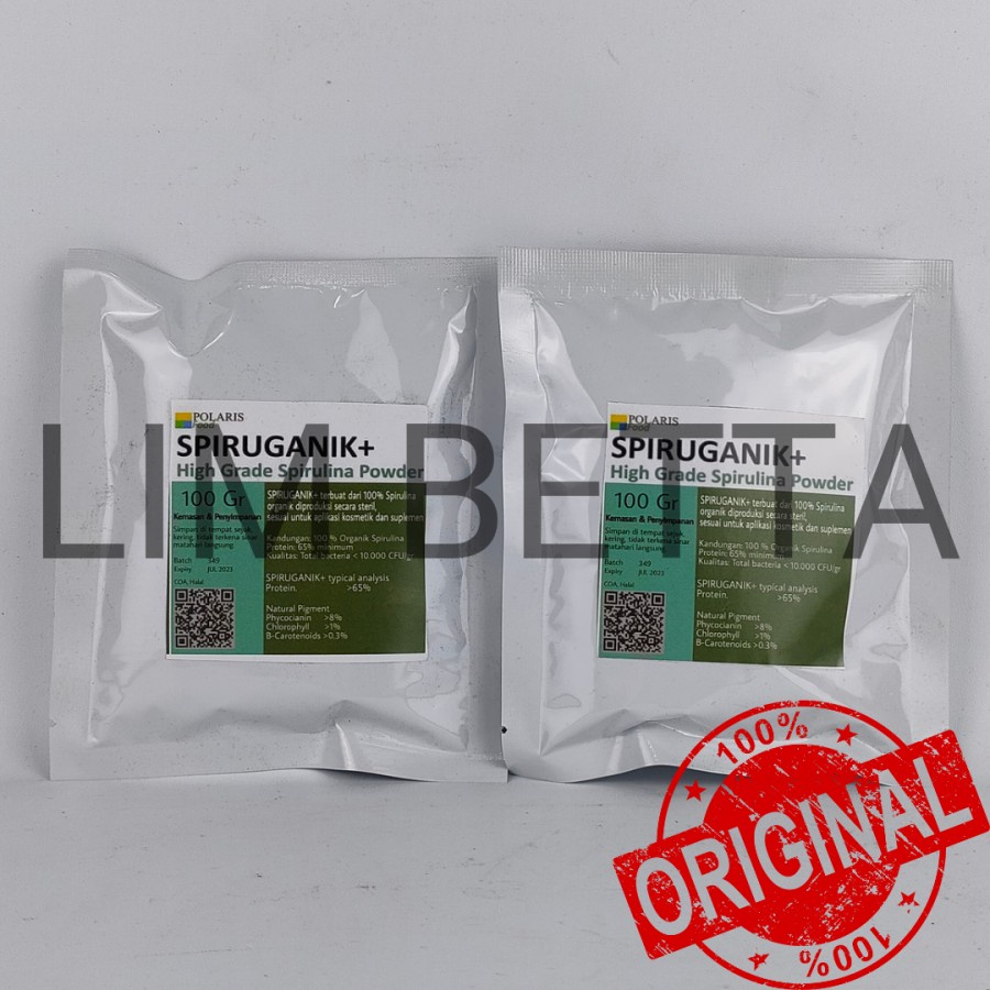 (100 Gr) SPIRUGANIK + 100 GRAM / SPIRULINA SPIRUGANIK +