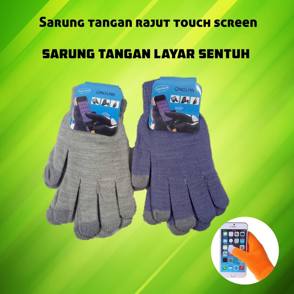 Sarung tangan rajut touch screen/sarung tangan layar sentuh