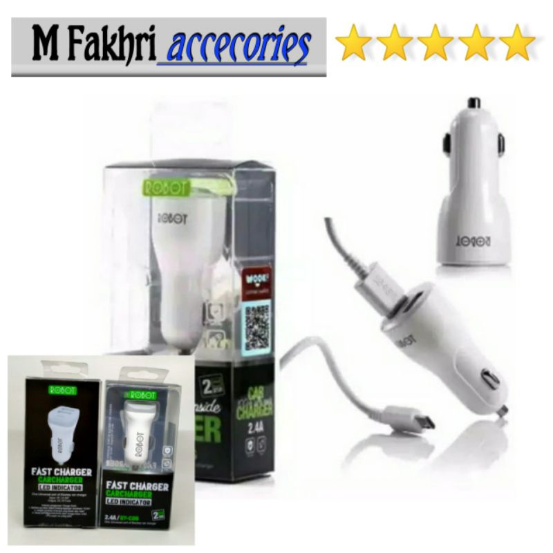CHARGER mobil CAS DI MOBIL ROBOT FASTCHARGER ORIGINAL 100% saver robot 2.1A