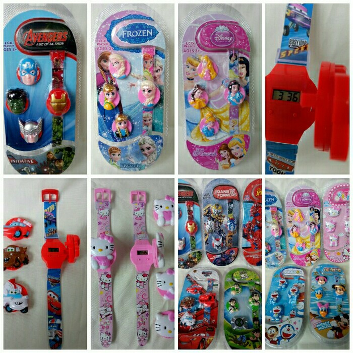 Jam Tangan Karakter Anak Cewek & Cowok