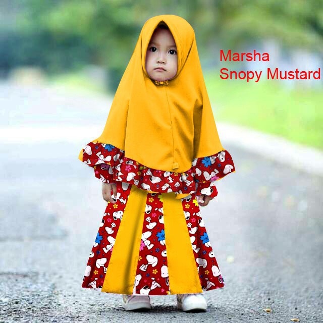 mokokomo Baju anak perempuan Marsha stelan anak hijb anak baju muslim anak wanita