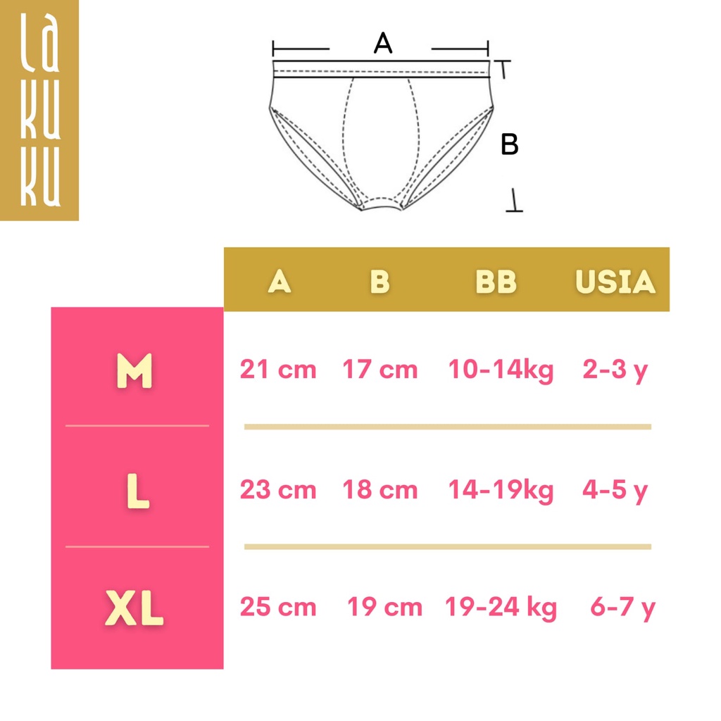 Lakuku - Celana Dalam Anak Perempuan Underwear Katun Brief Ballerina