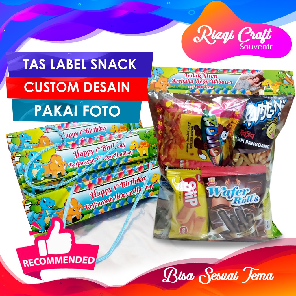 

LABEL PLASTIK SNACK ULTAH MURAH