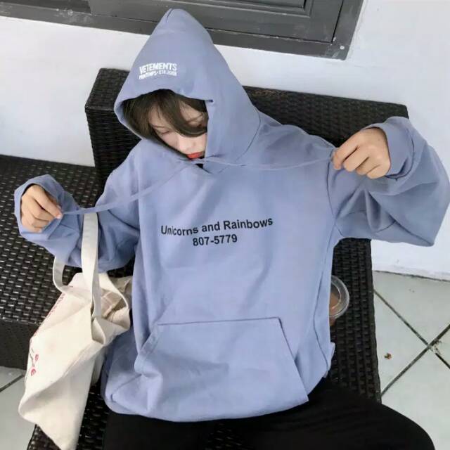 HOODIE VETEMENTS UNICORN JENNIE BLACKPINK - TAEYONG NCT