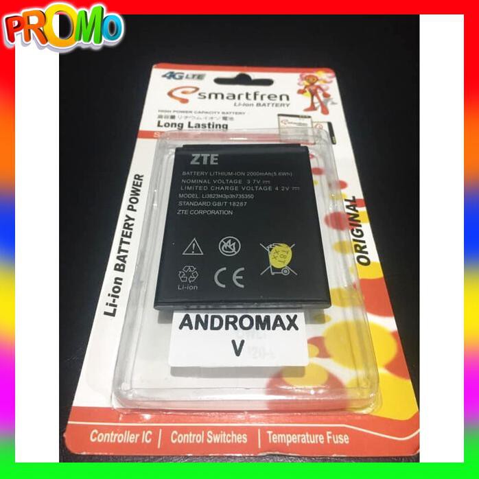ACC HP BATERAI ZTE BLADE A5 V9820 SMARTFREN ANDROMAX V 2000MAH ORIGINAL