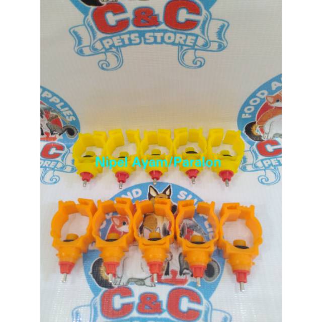Nipel Paralon atau Nipel Ayam alat bantu minum hewan peliharaan