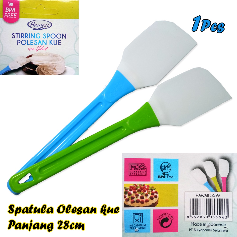 Spatula hawai velvet Stirring Spoon Olesan kue hawaii Murah Spatula hawai velvet Stirring Spoon Pole-Vegasus Store(COD)