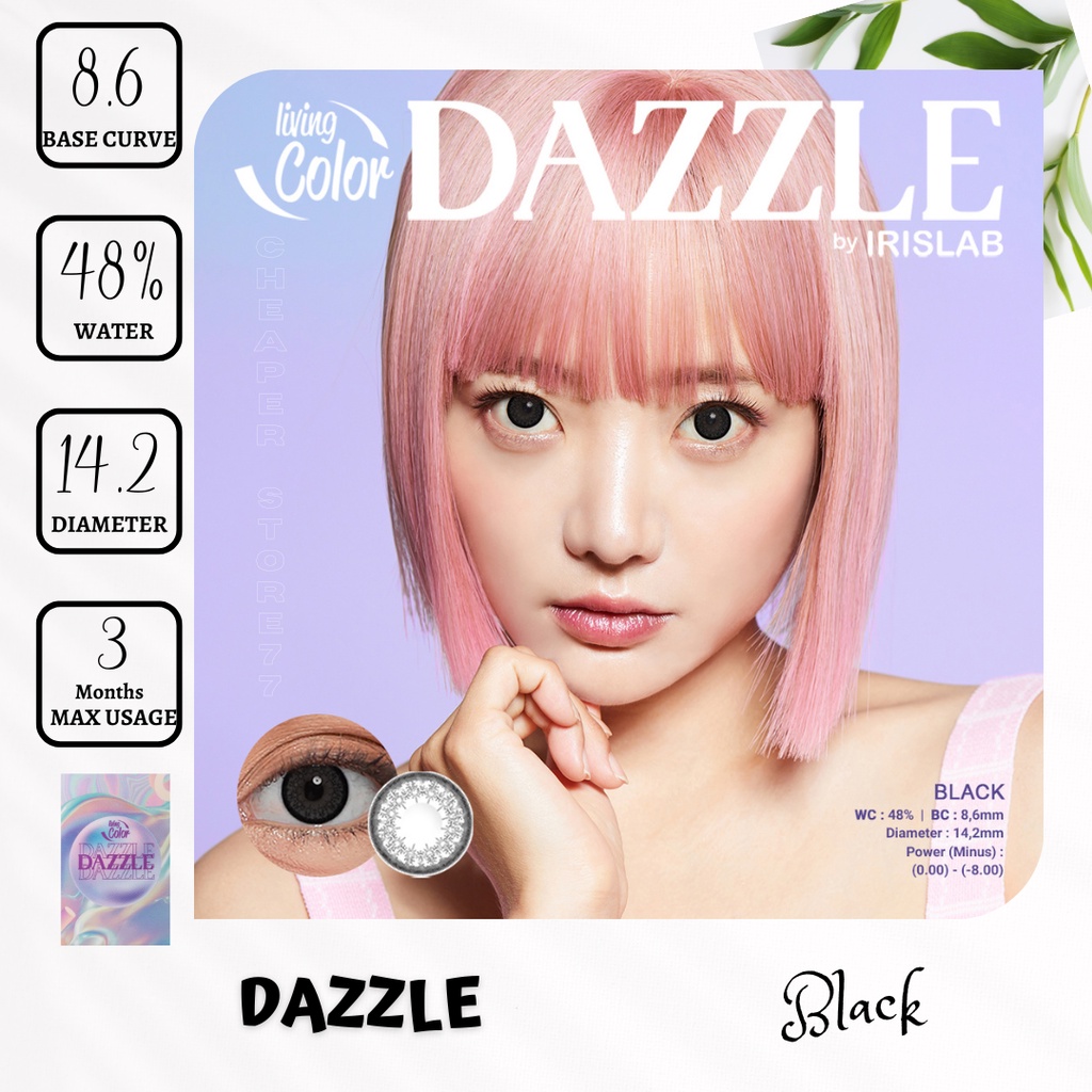 SOFTLENS LIVING COLOR - DAZZLE MINUS - 3.00 S.D - 8.00 | DIA 14,2 MM