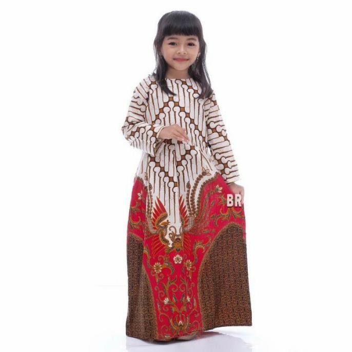 Baju Gamis Batik Anak Perempuan Umur 3-12 Tahun Modern / Drek Kondanga