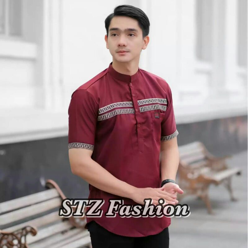 Termurah Koko pria lengan pendek /Koko kurta Ff/ koko murah koko fashion muslim
