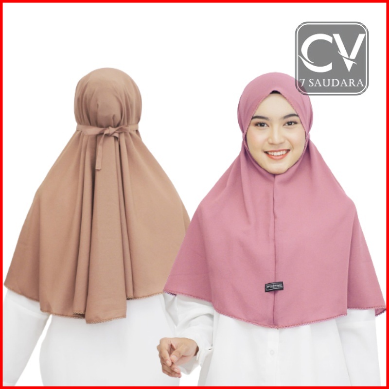 Bergo Maryam Diamond Crocet Crochet Diamond Renda Hijab Mariam Picot Jilbab Kerudung Instan Premium 