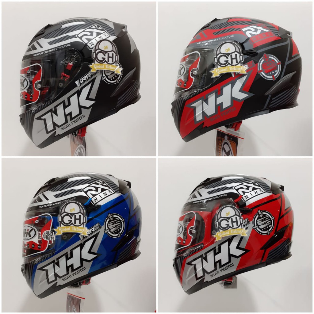 HELM NHK RX9 RACER X NHK RX-9 RACER X NHK RX NINE FLAT VISOR NHK FULLFACE