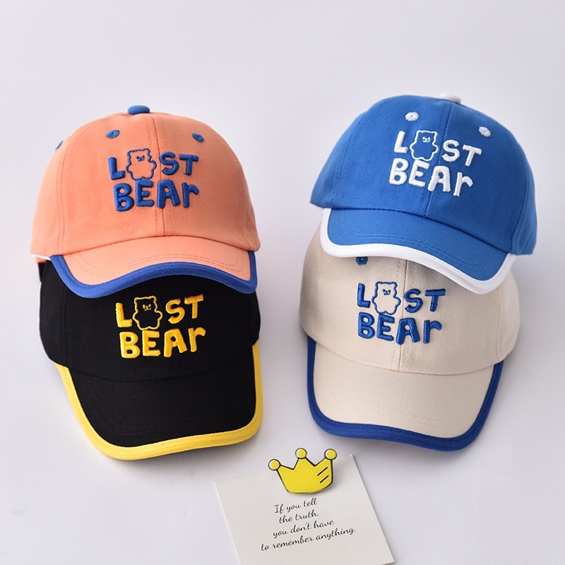 2-5 tahun Topi Import Baseball Anak Laki Laki Perempuan m Model LOST bear / Toddler Kid Baseball Hat Cap