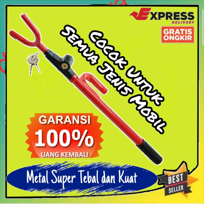 Kunci stir cagak mobil / pengaman stir mobil anti maling