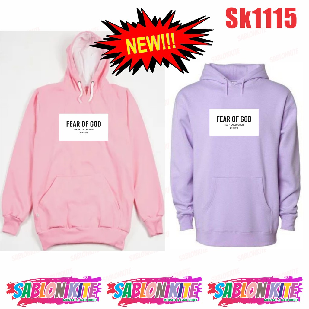 MURAH!!! SWEATER HOODIE SuGa fear of godd unisex sk1115 combed 30s