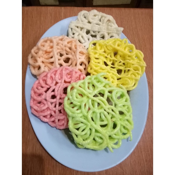 

Kerupuk warna Rainbow Homemade