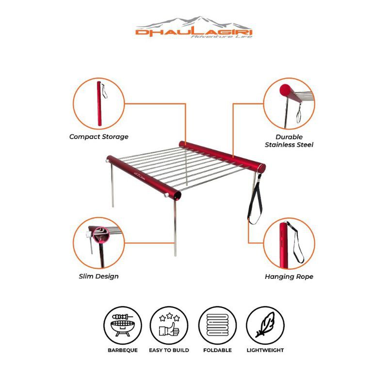 Folding Mini Barbeque Grill Alat panggang Dhaulagiri