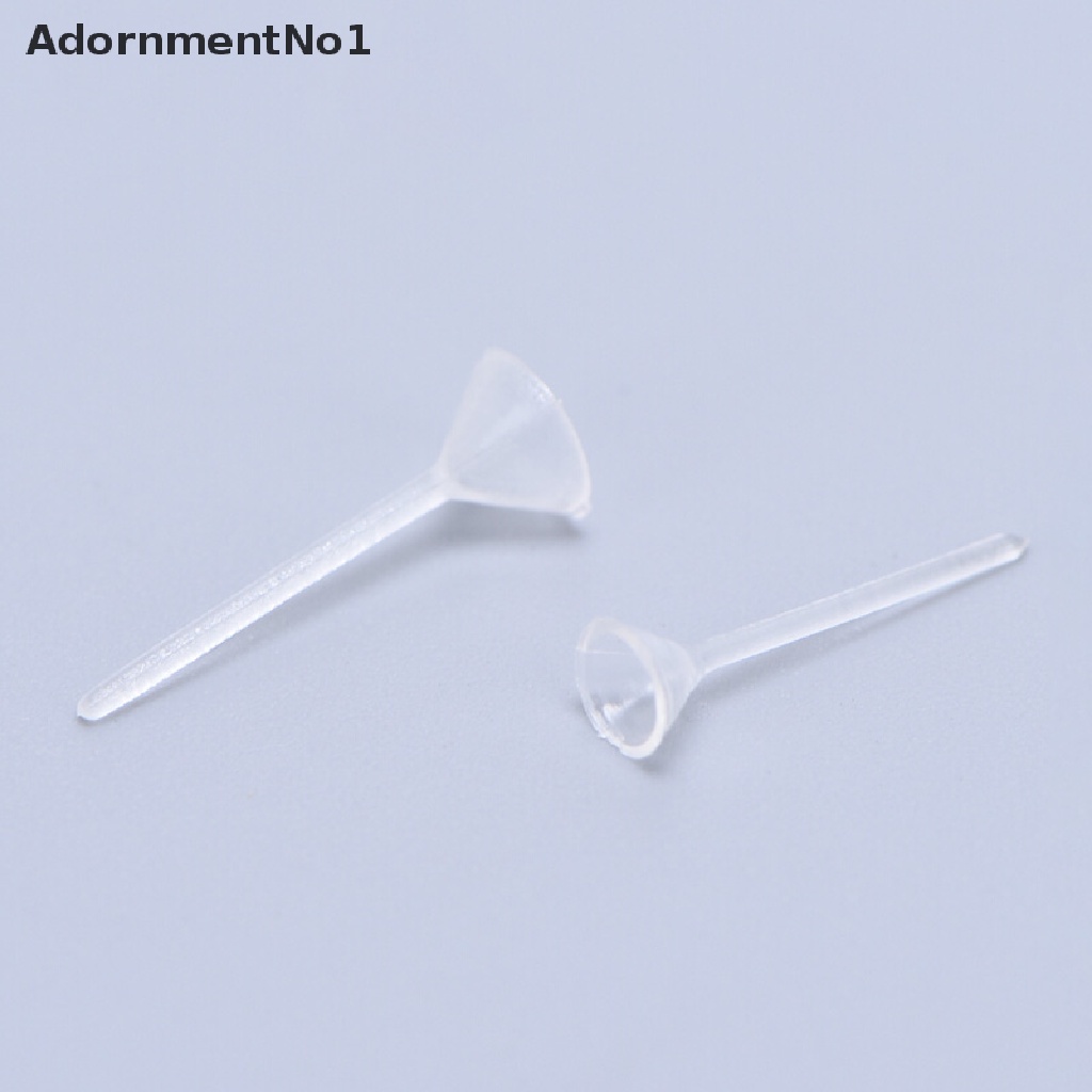 (AdornmentNo1) 500pcs / Lot Pad / Bantalan Anting Tusuk Kosong Bahan Plastik Untuk Membuat Perhiasan