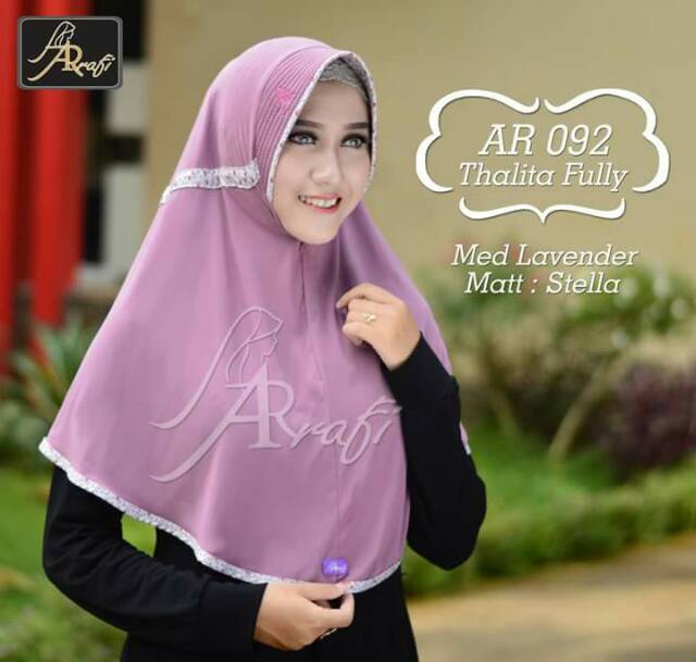 Hijab Arrafi : AR 092 std Talita Fully / hijab instan / kerudung instan / bergo arrafi