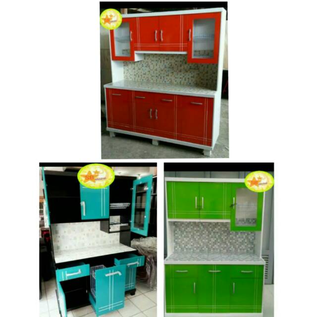 LEMARI DAPUR KAYU 2 PINTU/3 PINTU/ 4 PINTU