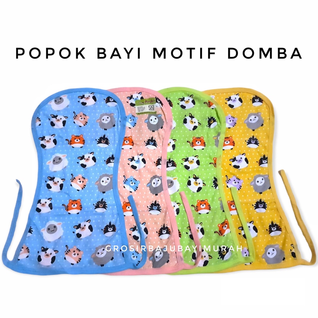 3 PCS POPOK kain bayi MOTIF