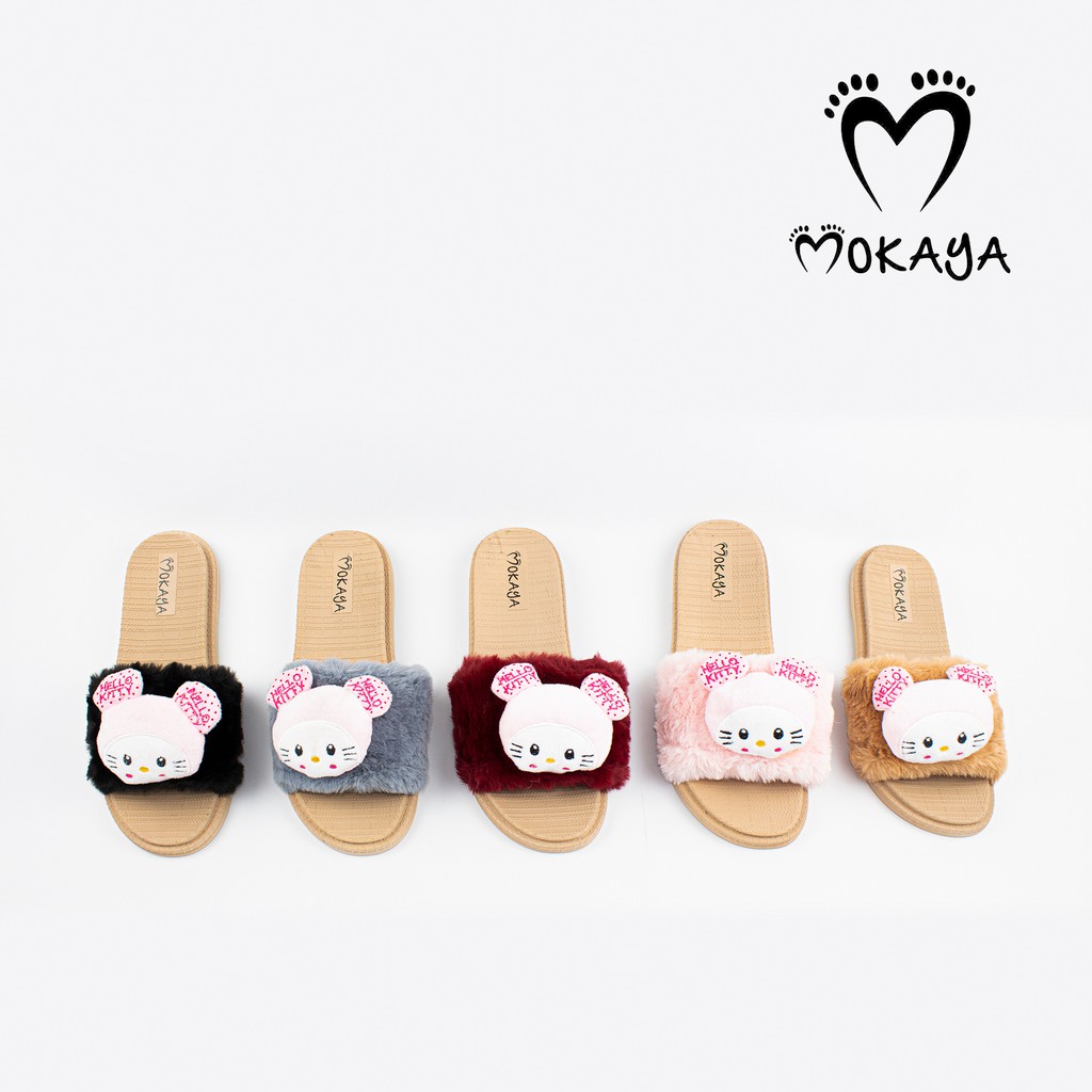 Sandal Slop Wanita Import Mokaya Boneka Hello Kitty 36/40 (JHT-823-231)