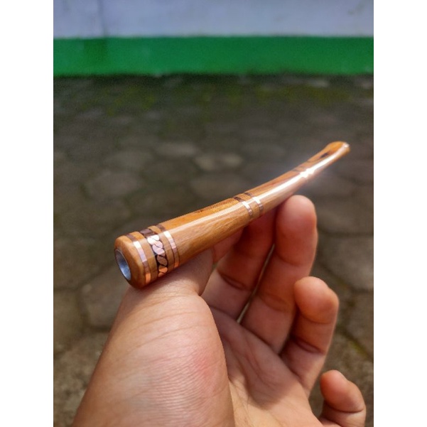 Pipa Kayu Cendana Seven Ring 10 cm