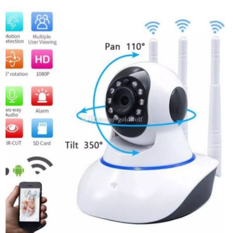 CCTV 3 Antena Ftycam Pro Wireless Smart Camera HD 1080P 2 MP Q5YS Auto Tracking Camera