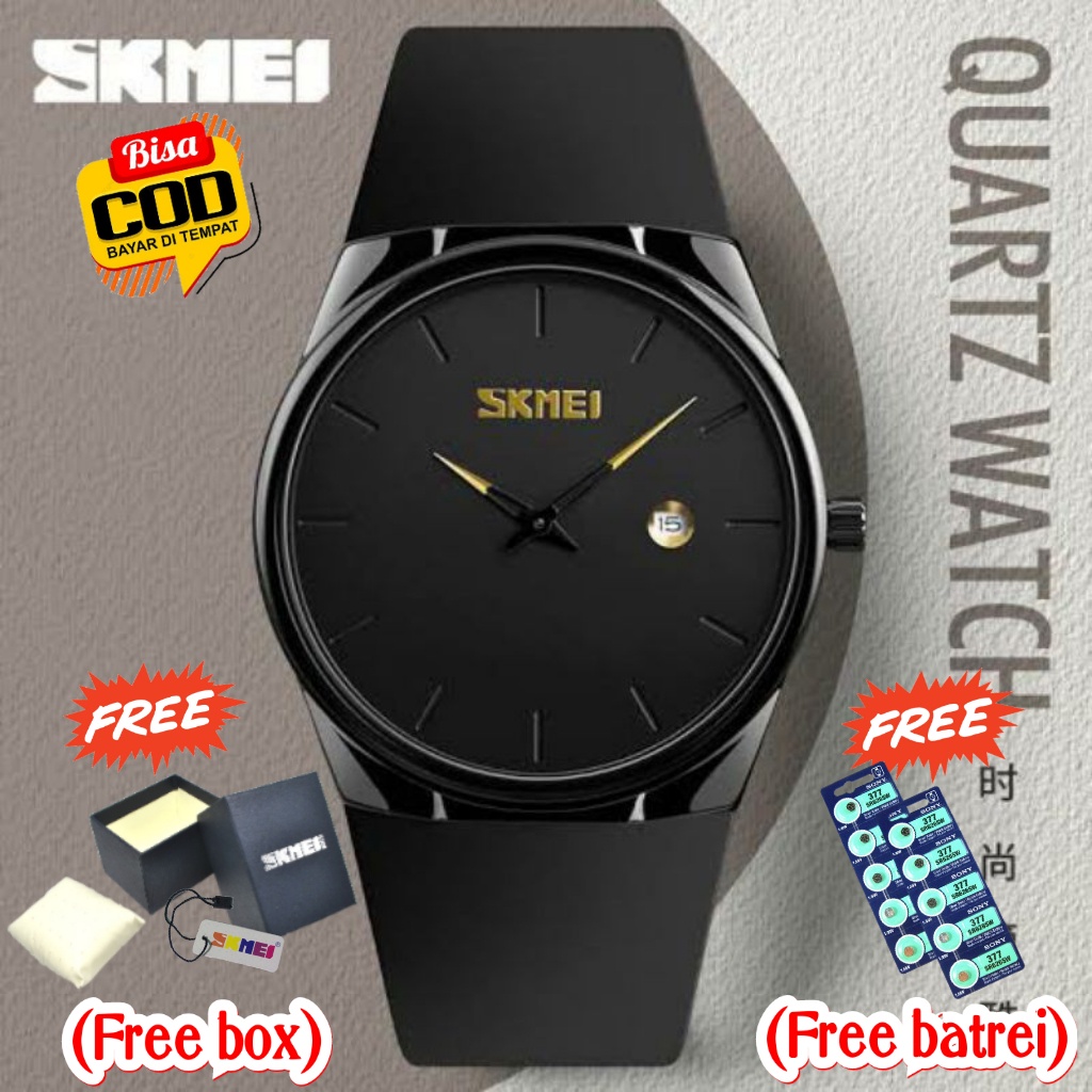 Jam Tangan Pria Wanita SKMEI / 1601 / 1509 Water Resistance / Anti Air FREE BOX + BATREI CADANGAN | 