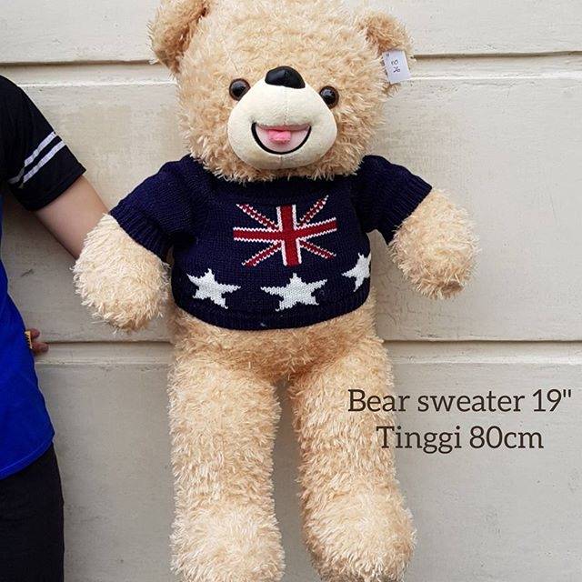 Bear sweater unionjack navy