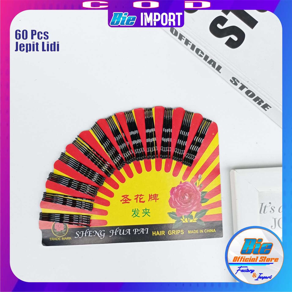 60 Pcs Jepit Lidi Black Seriesl Impor Best Seller