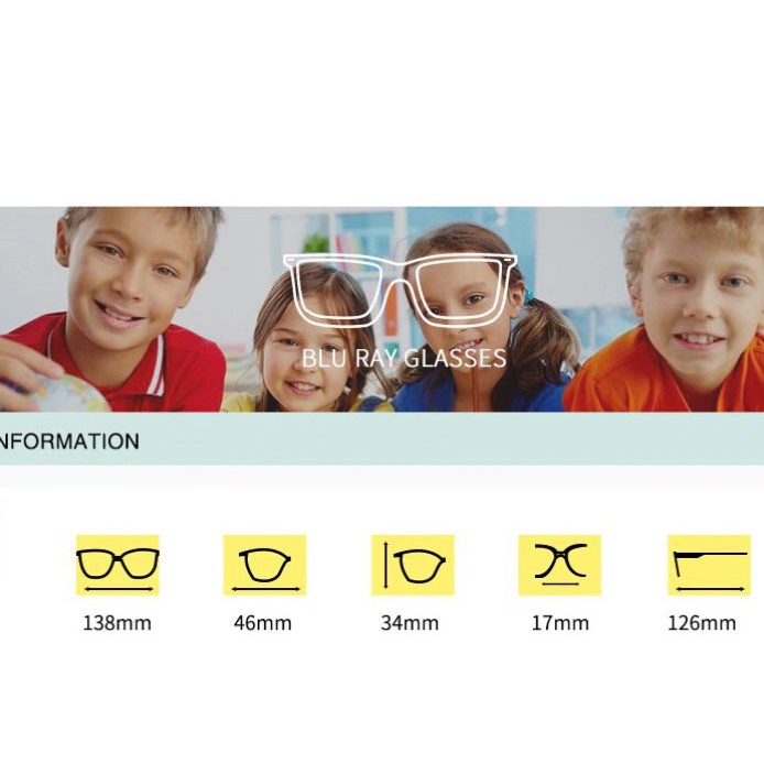 COD ORI READY Kacamata Anak Anti Radiasi HP Komputer Laptop Blue Rays Elastis Lembut-2
