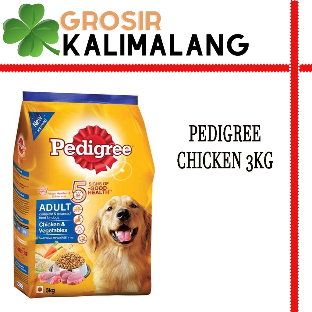 Pedigree Chicken 3kg (Ekspedisi)