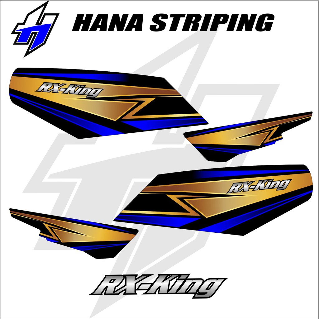 Striping Rx King - Stiker Variasi List Motor Rx King Racing Aqi