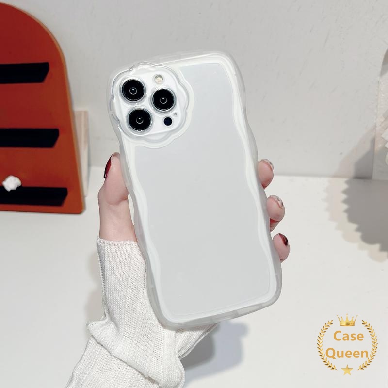 Soft Case Tpu Transparan Tebal Motif Bunga Untuk IPhone 11 12 13 Pro XR 8Plus 7Plus 7 8 Max X XS